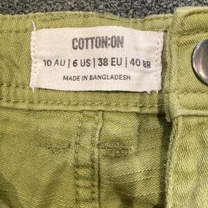 Cotton On Olive Green Cargo Pants